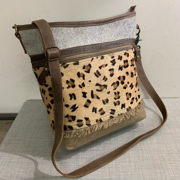 Myra Bag Bags Myra Bag Integral Canvas Hairon Leopard Print Calf